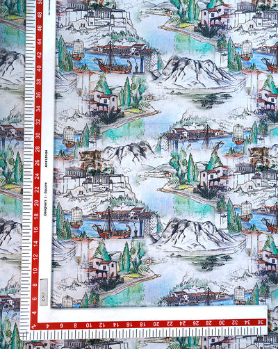 COTTON POPLIN PRINTED FABRIC