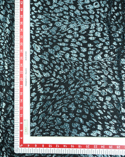 ABSTRACT PATTERN POLYESTER BRASSO VELVET FABRIC
