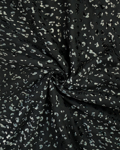ABSTRACT PATTERN POLYESTER BRASSO VELVET FABRIC
