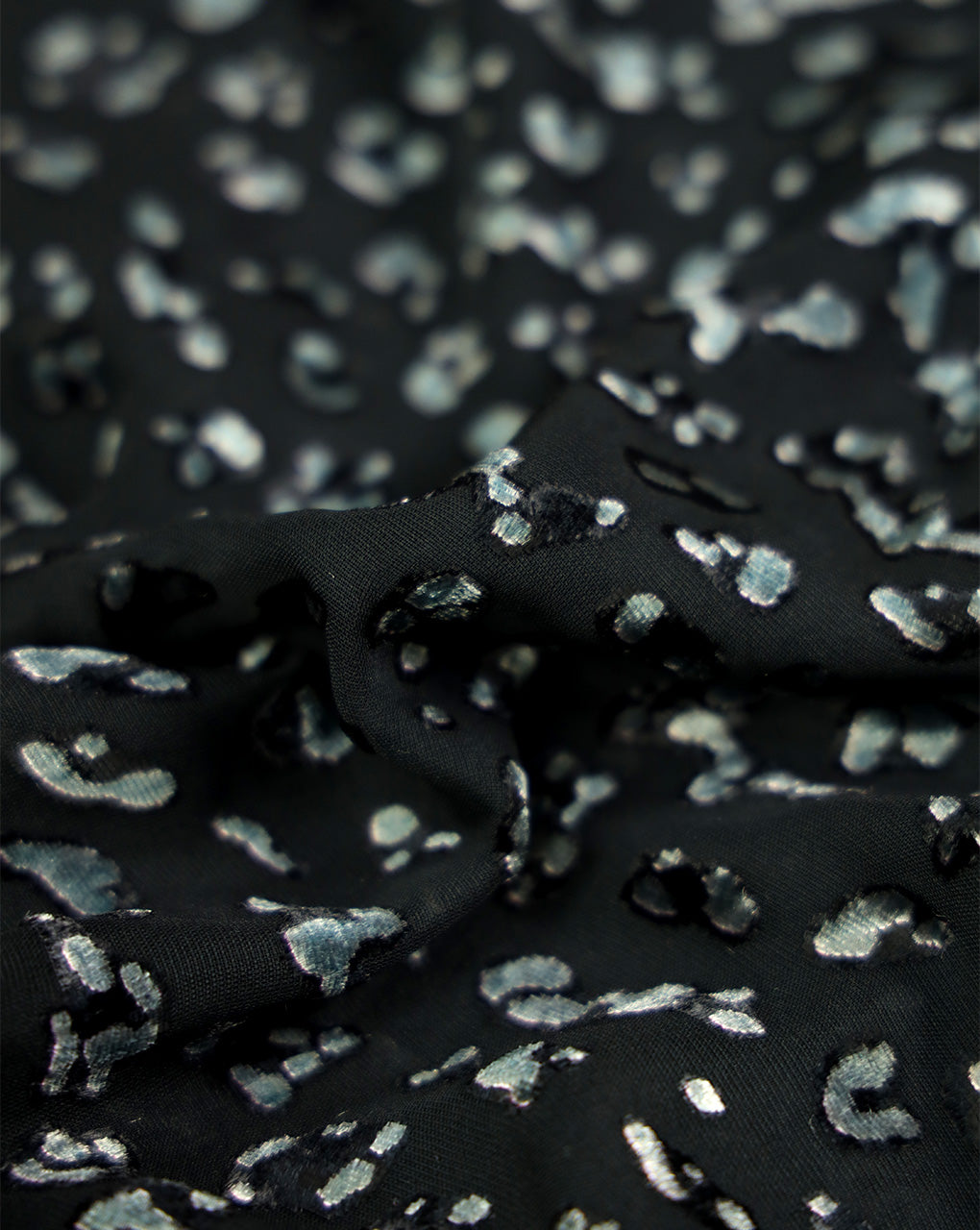 ABSTRACT PATTERN POLYESTER BRASSO VELVET FABRIC