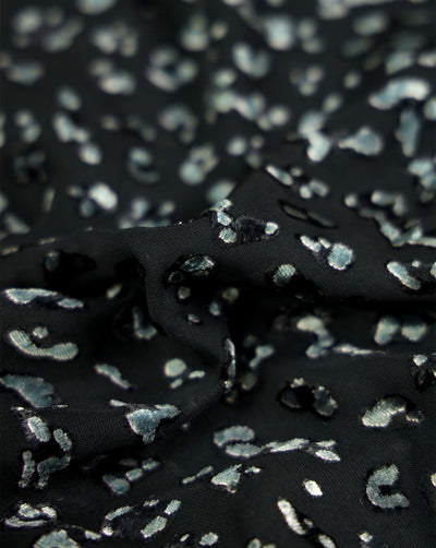 ABSTRACT PATTERN POLYESTER BRASSO VELVET FABRIC