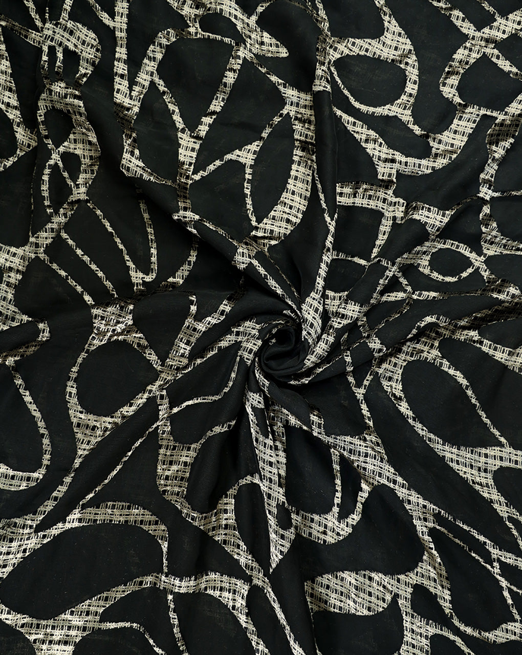 ABSTRACT PATTERN POLYESTER BRASSO VELVET FABRIC