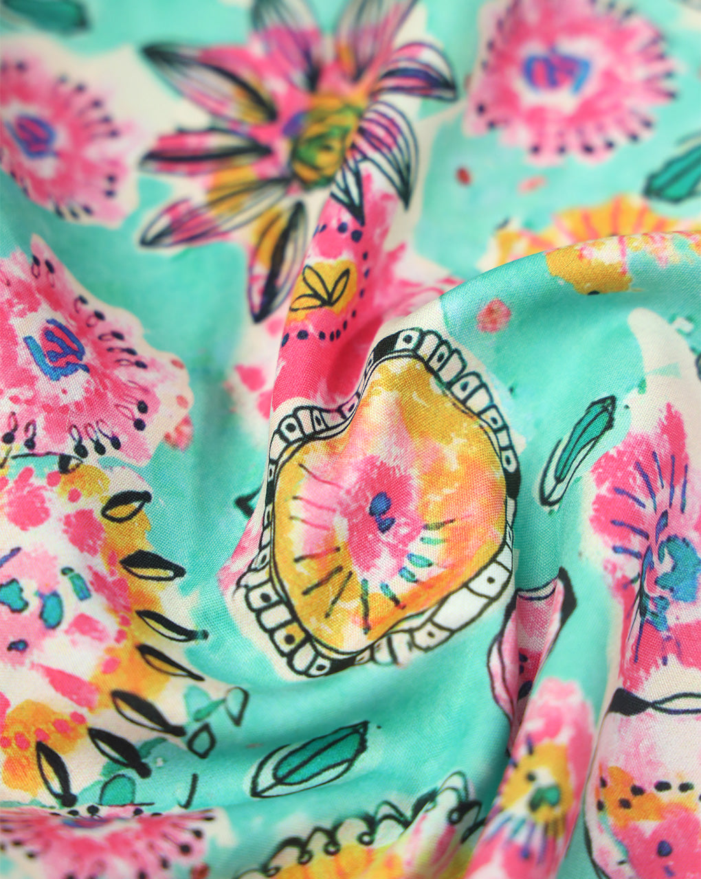 MULTICOLOR DIGITAL PRINTED FABRIC
