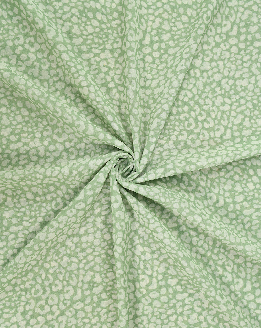 GREEN & WHITE DIGITAL PRINTED FABRIC