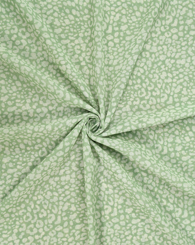 GREEN & WHITE DIGITAL PRINTED FABRIC