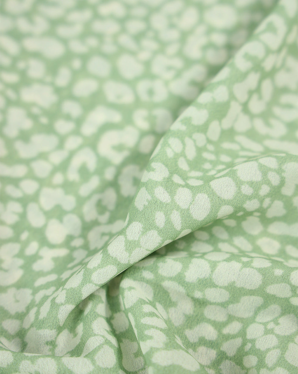 GREEN & WHITE DIGITAL PRINTED FABRIC