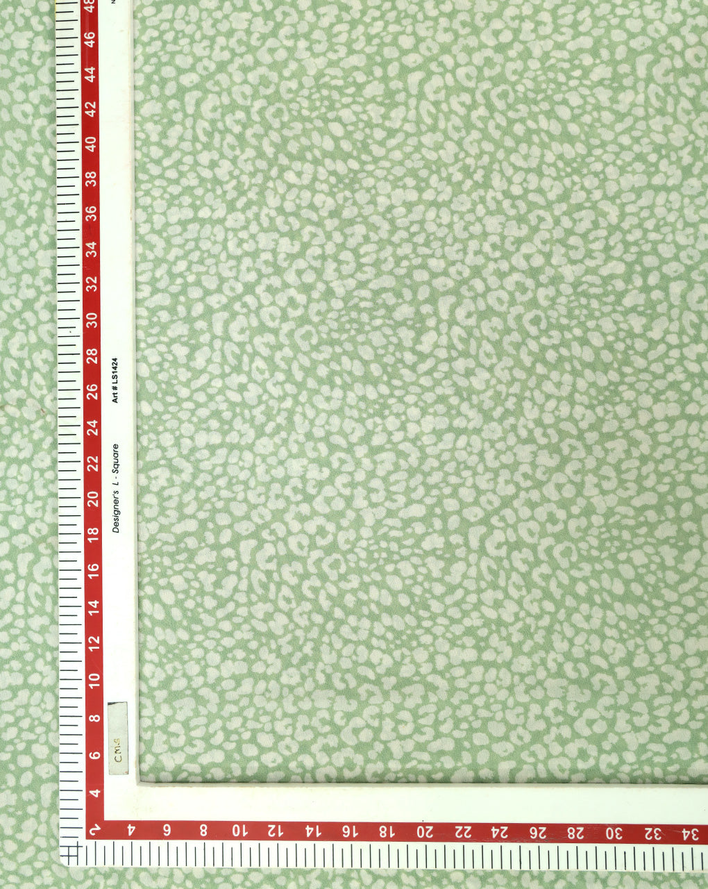 GREEN & WHITE DIGITAL PRINTED FABRIC