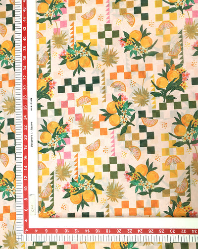 MULTICOLOR DIGITAL PRINTED FABRIC