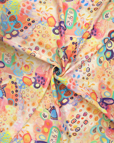 MULTICOLOR DIGITAL PRINTED FABRIC