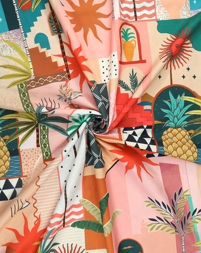 MULTICOLOR DIGITAL PRINTED FABRIC