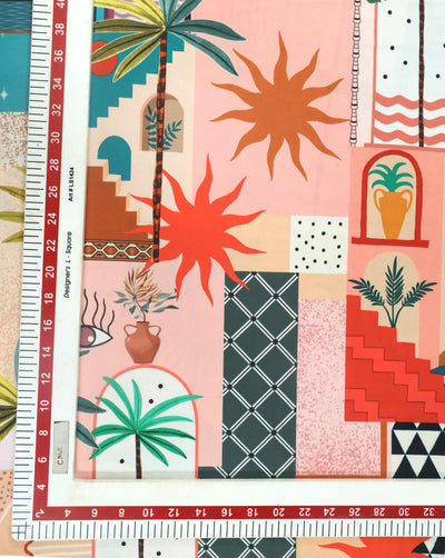 MULTICOLOR DIGITAL PRINTED FABRIC