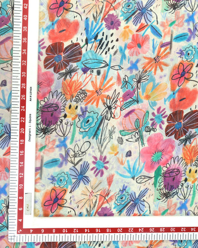 MULTICOLOR DIGITAL PRINTED FABRIC