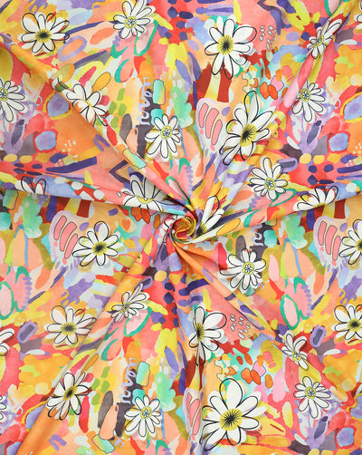 MULTICOLOR DIGITAL PRINTED FABRIC