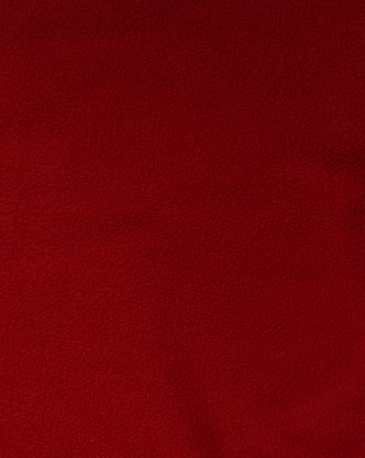 RED PLAIN POLYESTER FLEECE FABRIC