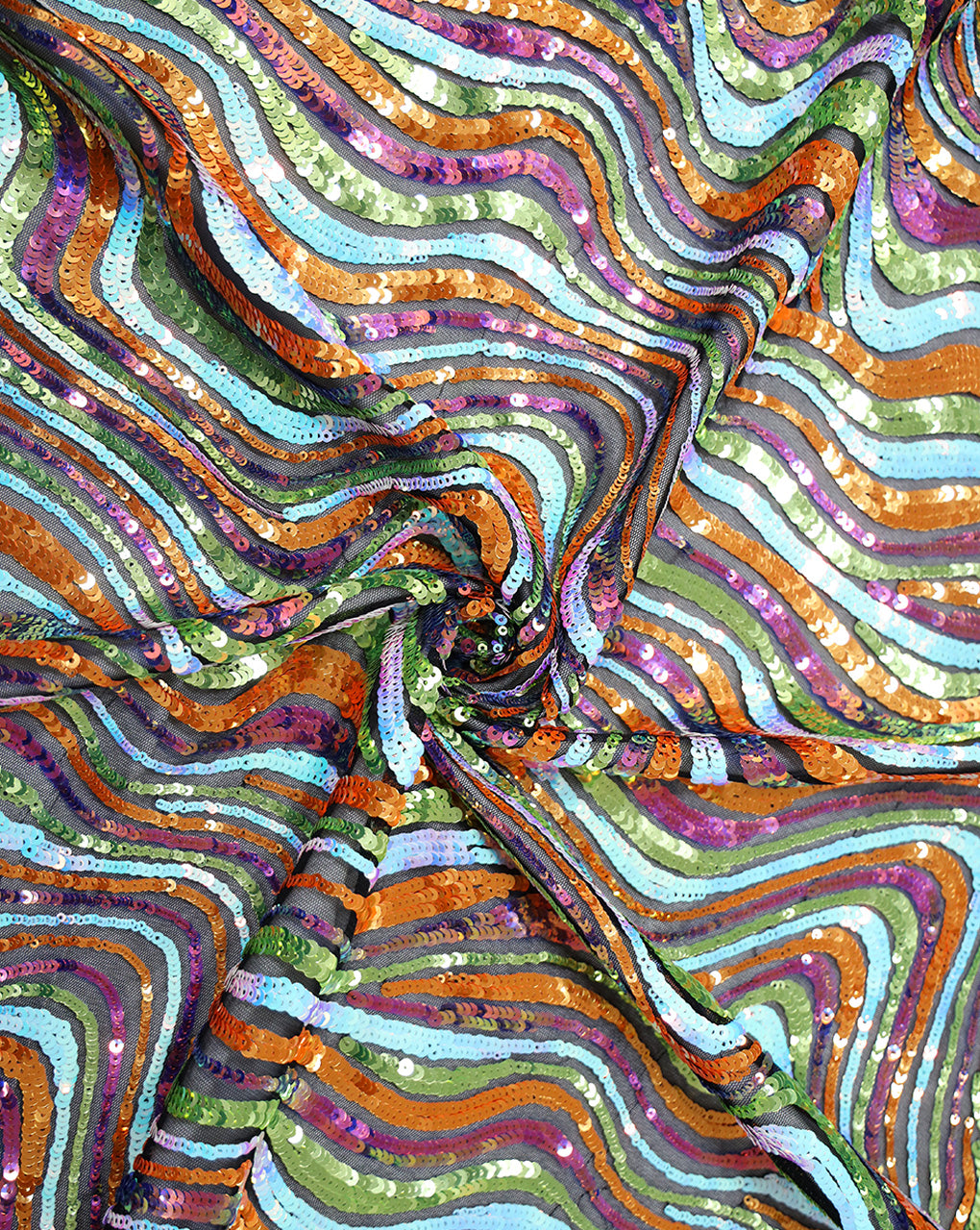 SEQUINS NET FABRIC