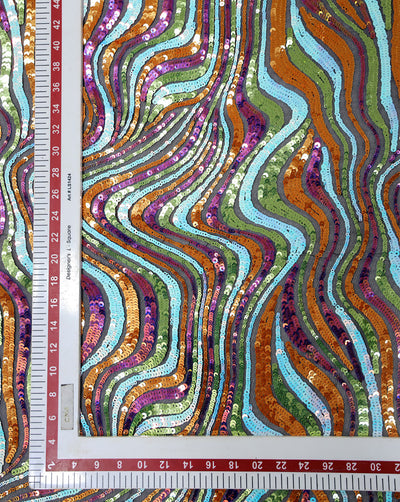 SEQUINS NET FABRIC