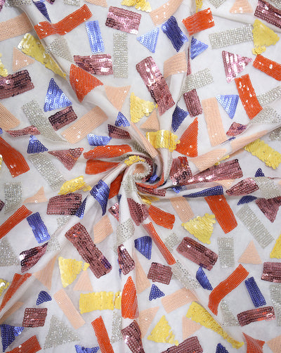 SEQUINS NET FABRIC