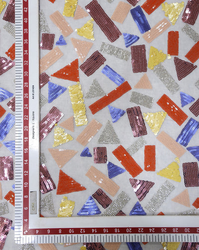 SEQUINS NET FABRIC