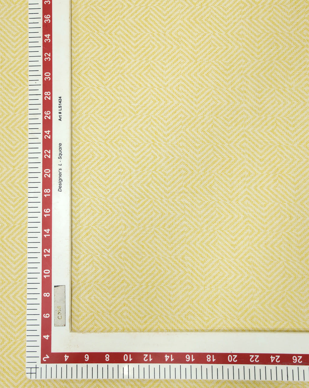 YELLOW COTTON-LINEN JACQUARD FABRIC