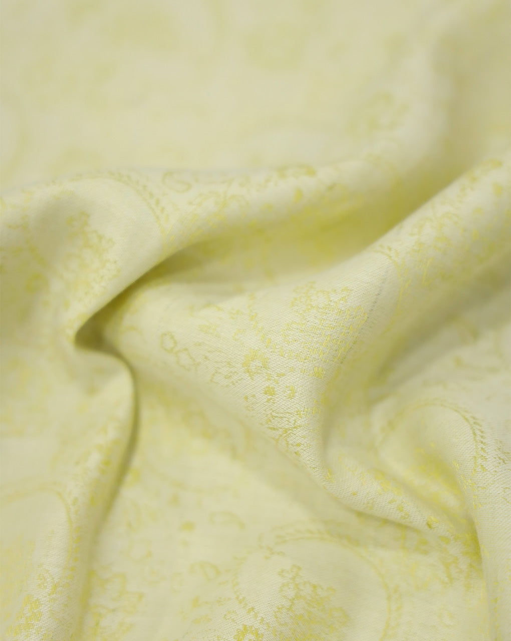 YELLOW COTTON-LINEN JACQUARD FABRIC
