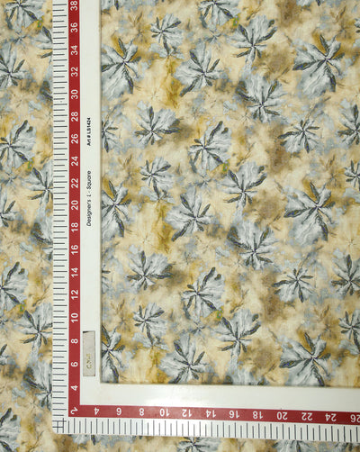 MULTICOLOR COTTON-LINEN PRINTED FABRIC
