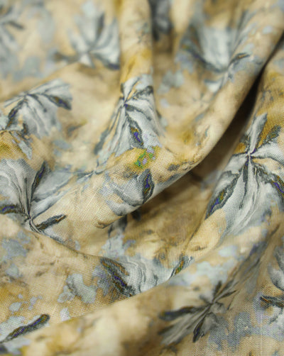 MULTICOLOR COTTON-LINEN PRINTED FABRIC
