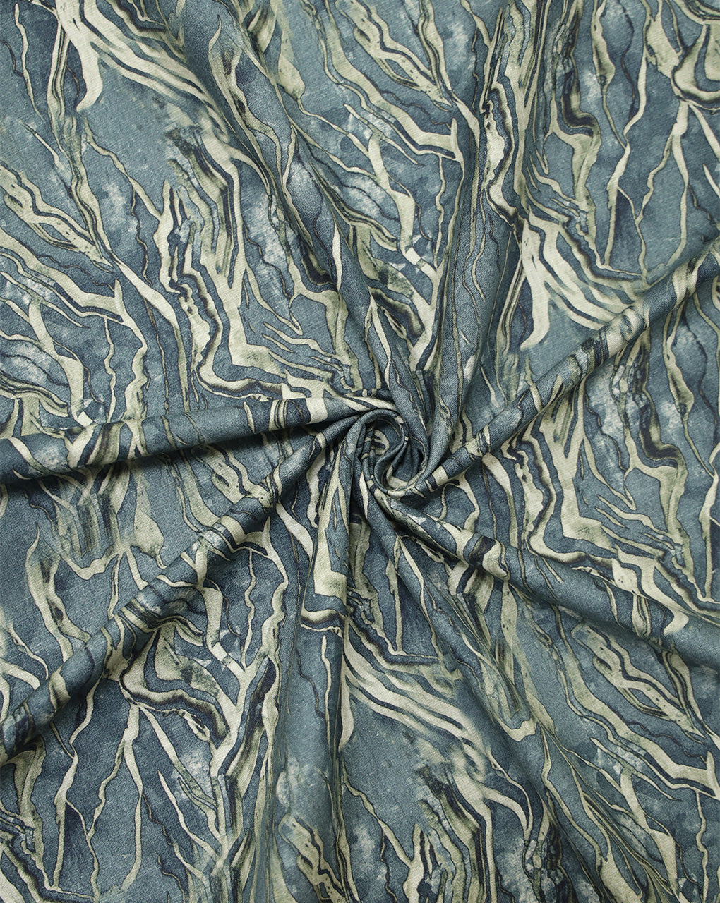 MULTICOLOR COTTON-LINEN PRINTED FABRIC