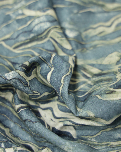 MULTICOLOR COTTON-LINEN PRINTED FABRIC
