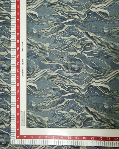 MULTICOLOR COTTON-LINEN PRINTED FABRIC