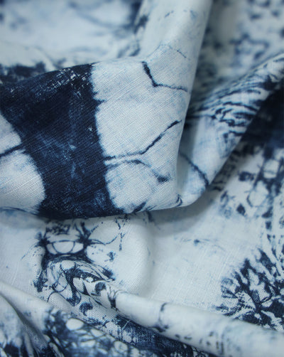 MULTICOLOR COTTON-LINEN PRINTED FABRIC