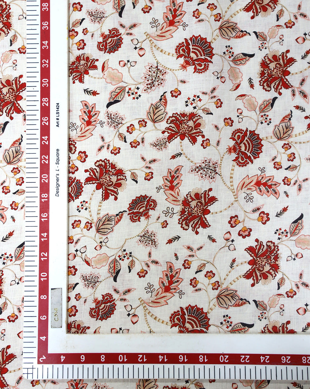 MULTICOLOR PRINTED LINEN FABRIC