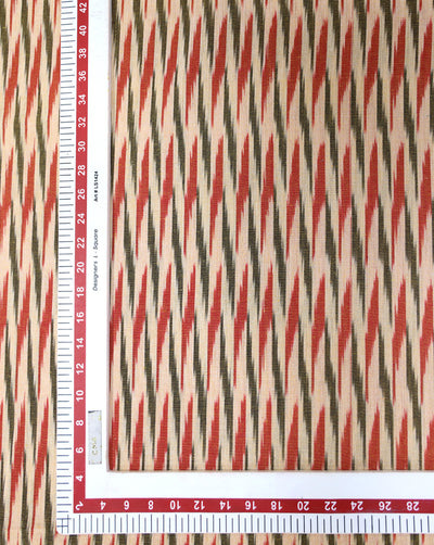 YARN DYED COTTON IKAT FABRIC