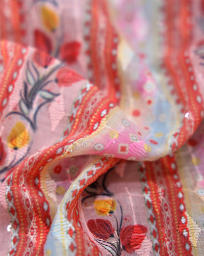 Schiffli Printed Fabric