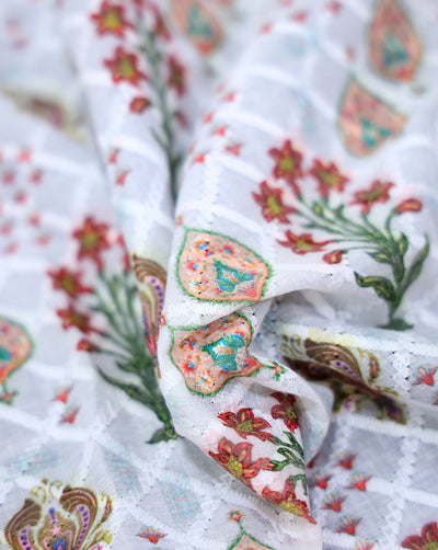 Schiffli Printed Fabric