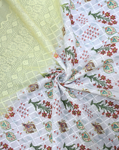Schiffli Printed Fabric