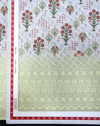 Schiffli Printed Fabric