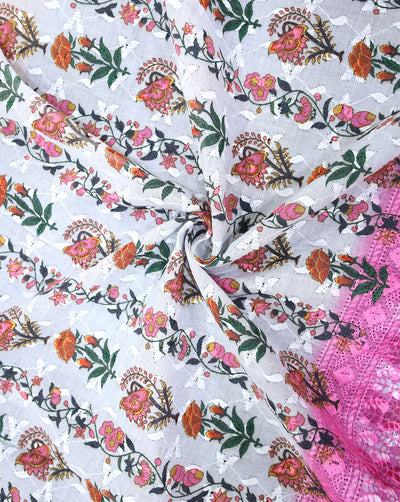 Schiffli Printed Fabric