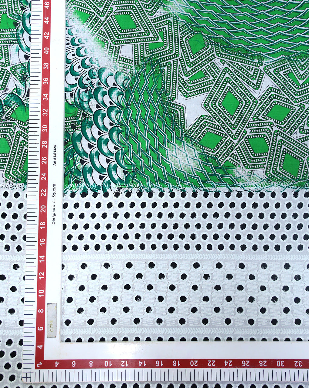 Cotton Schiffli Printed Fabric