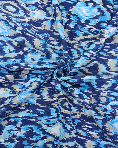 Cotton Schiffli Printed Fabric