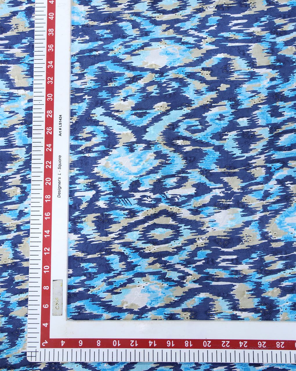 Cotton Schiffli Printed Fabric