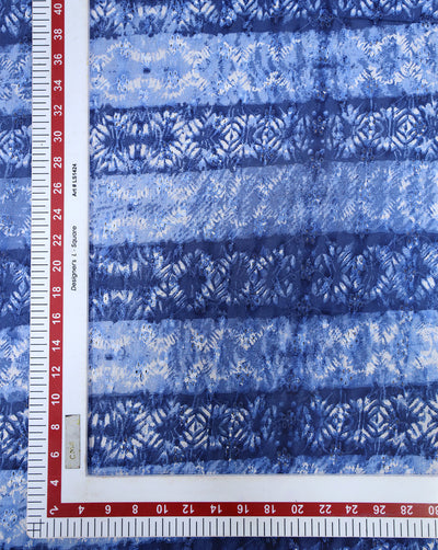 Cotton Schiffli Printed Fabric