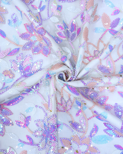 SEQUINS NET FABRIC