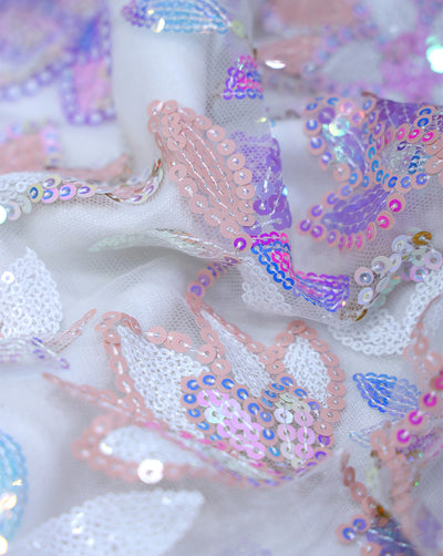 SEQUINS NET FABRIC