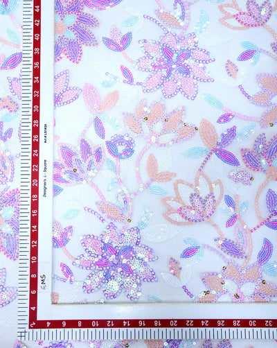 SEQUINS NET FABRIC