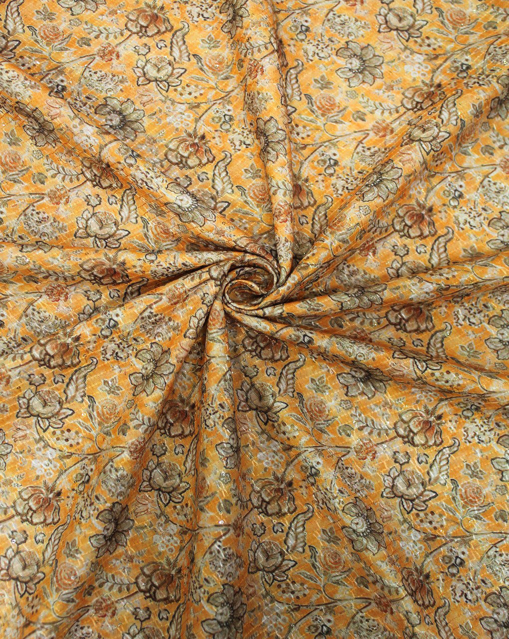 Multicolor Printed Sequins Fabric