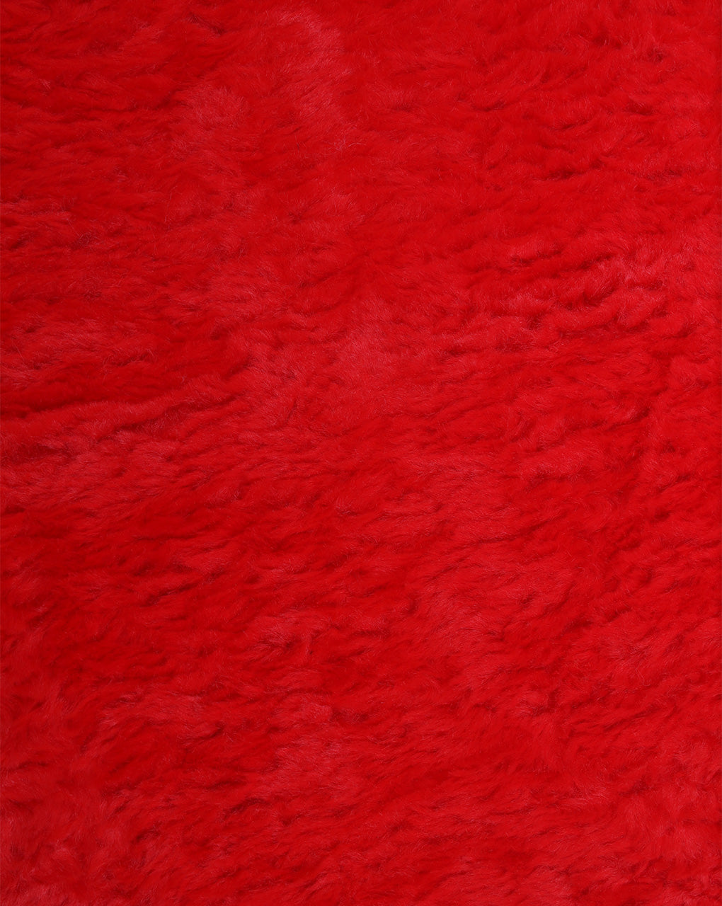 SCARLET RED ARTIFICIAL FUR FABRIC