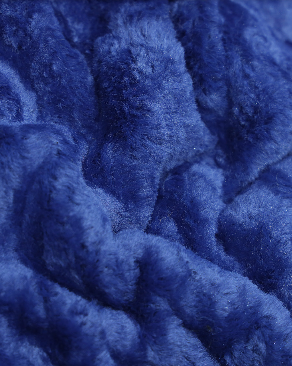 BLUE ARTIFICIAL FUR FABRIC