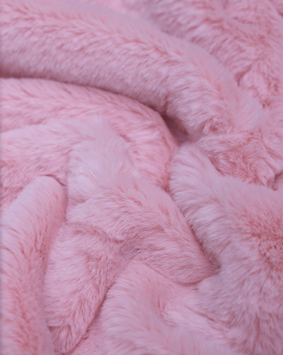 LIGHT PINK ARTIFICIAL FUR FABRIC