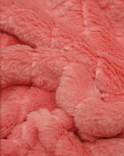 CORAL ARTIFICIAL FUR FABRIC