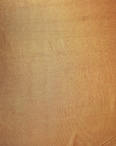 DARK PEACH POLYESTER KNITTED FOIL FABRIC